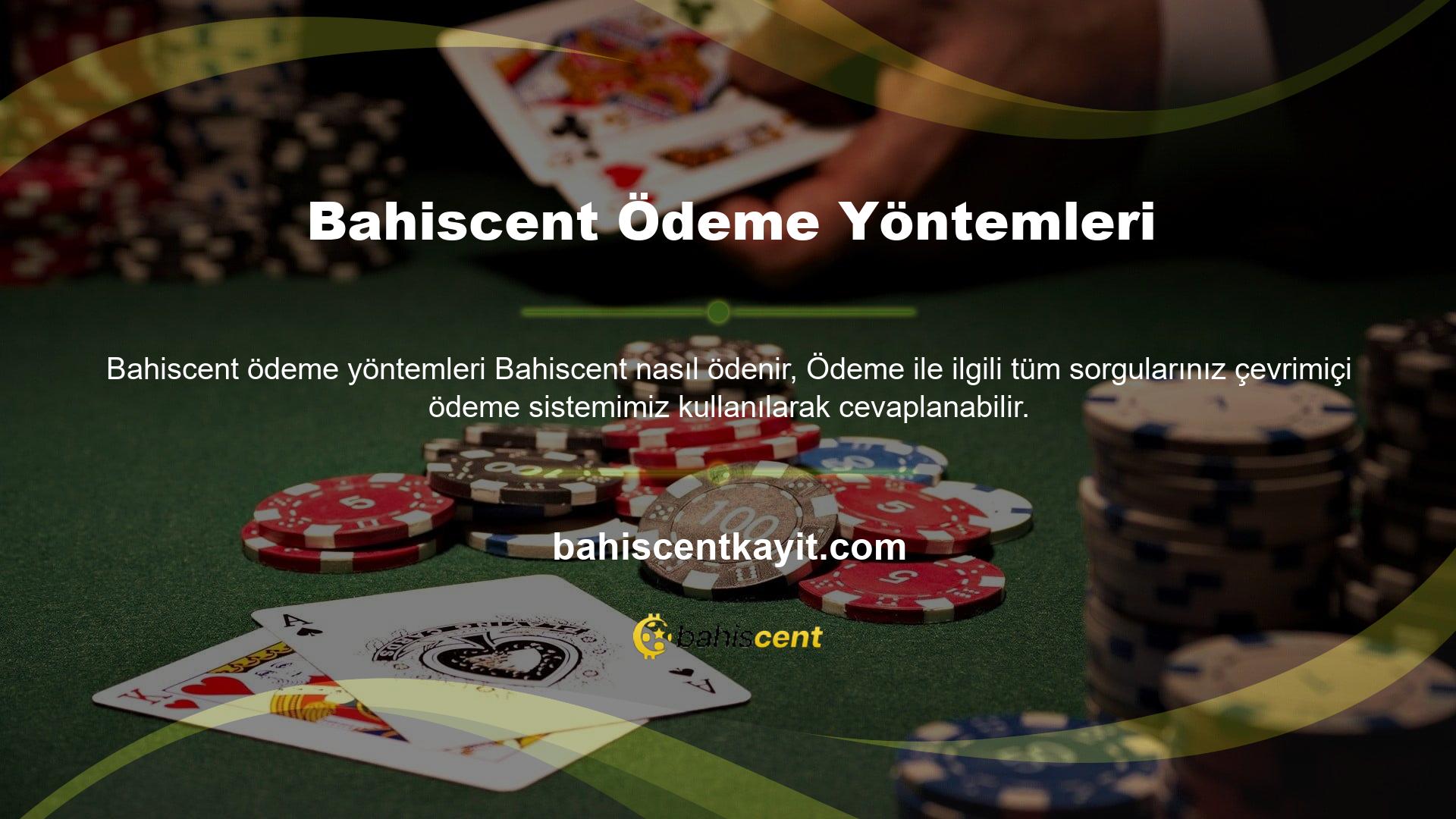 Bahislerinizin bahis sitesinde ödeme yapmak istiyorsanız, yukarıdaki bölümde nasıl yapılacağına dair talimatları bulabilirsiniz